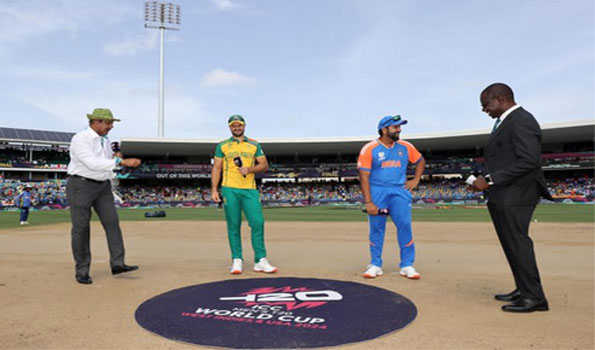 India opt to bat first in T20 World Cup title clash against SA