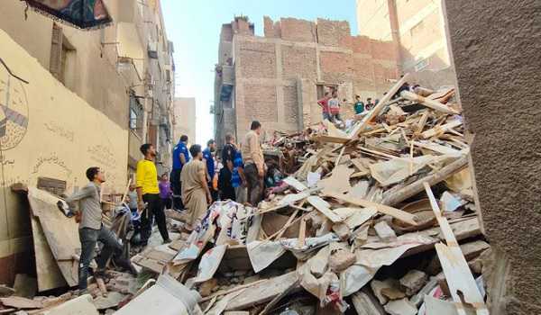5 killed in residential building collapse in S. Egypt