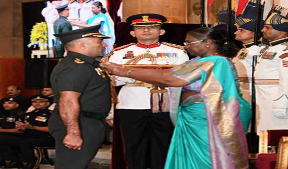 Prez Murmu confers gallantry awards to 36 bravehearts