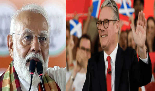 PM Modi speaks with new UK PM Keir Starmer, congratulates him on election win