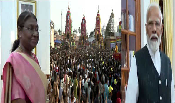 Prez, PM greet people on the occasion of Rath Yatra