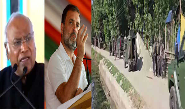 Kharge, Rahul condemn Kathua terror attack on army convoy