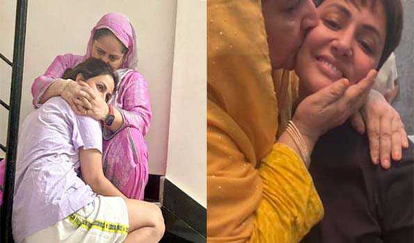 Hina Khan shares emotional pictures with mother amid cancer treatment