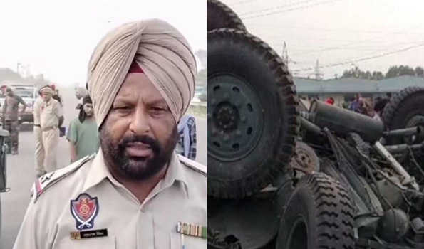 Five soldiers  injured in road accident in Punjab