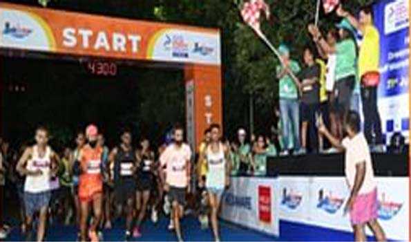 5,500 runners took part in the Hexaware Dream Runners Half Marathon.