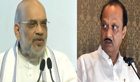 Shah greets Ajit Pawar on 65th birthday