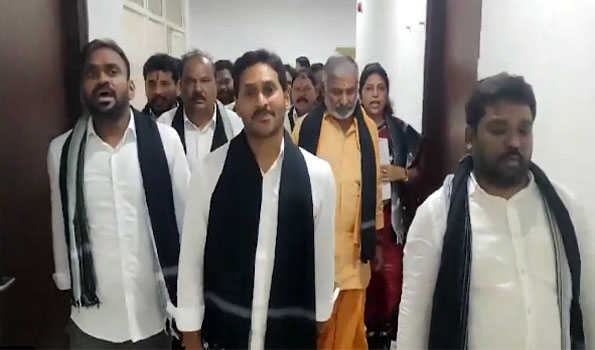 AP assembly budget sessions begin, oppn YSRCP stages walkout