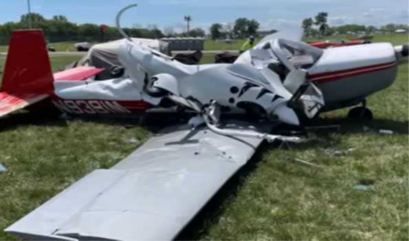 Two killed in plane crash near air show site in US Wisconsin