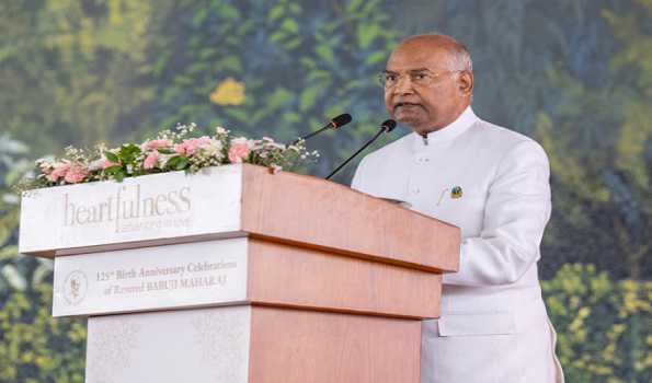 Ramnath Kovind inaugurates birth anniversary celebrations of Chariji Maharaj in Hyderabad