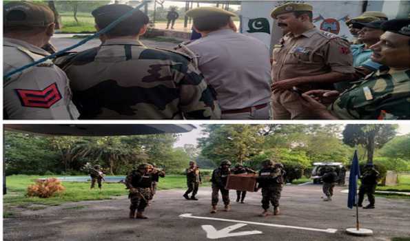 Pak Rangers hands over body of Jammu youth found in Sialkot to family at Octroi Post