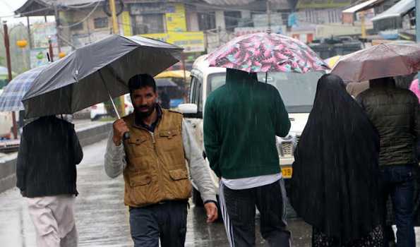 Rain brings respite from humid spell in Kashmir
