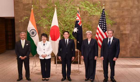 EAM calls on Japanese PM along with Quad FMs