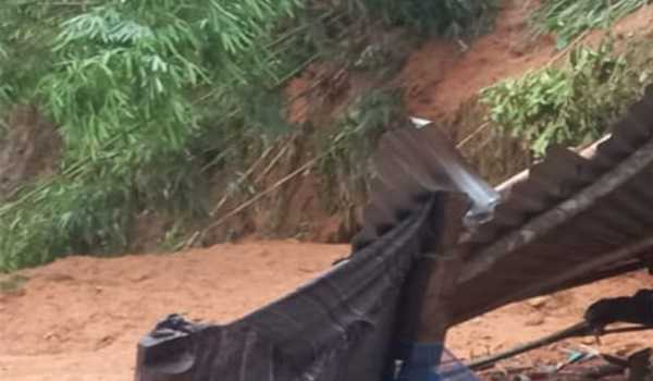 Manipur: Woman, son die as house hit by landslide