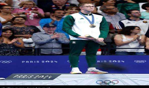 Olympics Swimming: Wiffen secures Ireland's first gold medal at Paris 2024