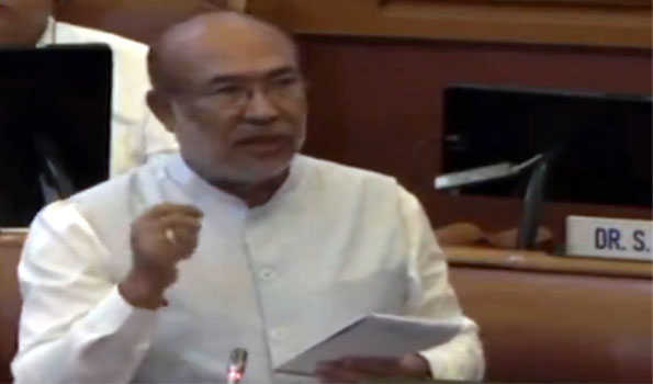 Manipur CM presents budget of Rs 34,899 Cr