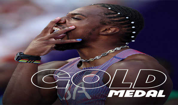 Noah Lyles secures historic 100m gold