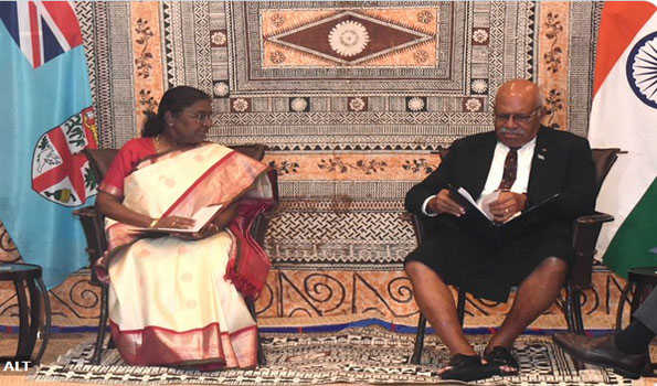 President Murmu holds talks with Fijian PM Rabuka