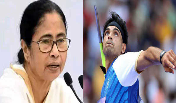 Bengal CM Mamata Banerjee congratulates Neeraj Chopra for winning Silver Medal in Olympics