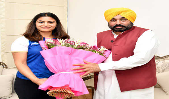 Olympic medal winner Manu Bhaker calls on Punjab CM