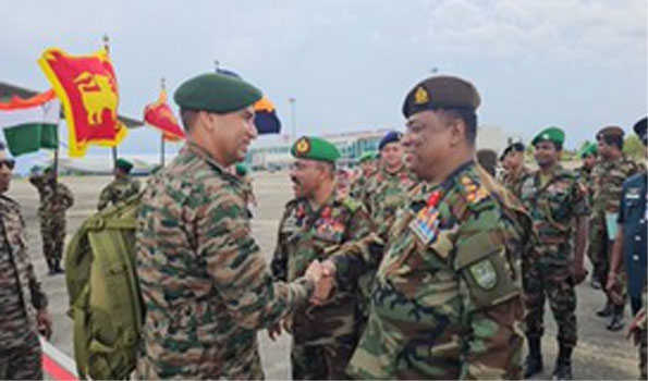 Indian Armymen reach Lanka for joint exercise