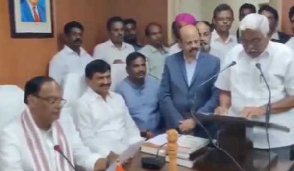 TJS Prez Kodandaram, Ameer Ali Khan sworn in as MLCs
