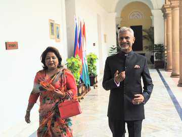 EAM holds talks with visiting Nepalese Foreign Minister Arzu Rana Deuba