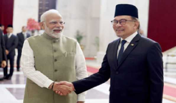 Malaysian PM accorded ceremonial welcome ahead of holding talks with PM Modi