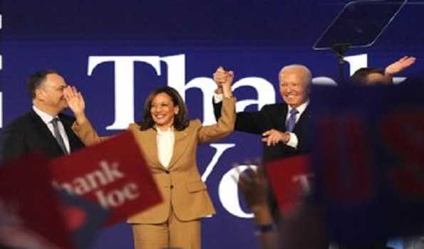 Harris selected as Democratic Presidential nominee in ceremonial roll call vote
