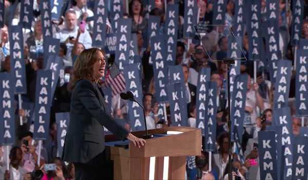 Harris accepts nomination for presidential nominee at DNC