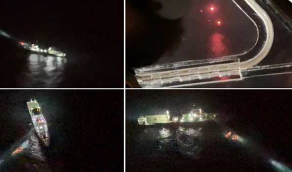 ICG rescues 11 crew members from sinking cargo vessel