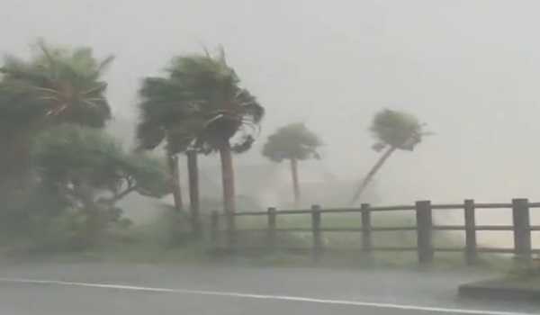 Typhoon Shanshan makes landfall in Japan