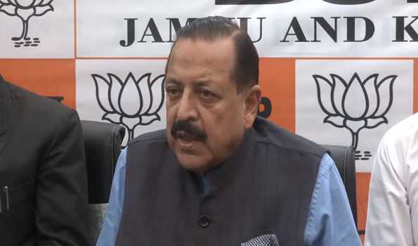 Congress historically uncomfortable with thriving democracy in J&K, claims Jitendra Singh