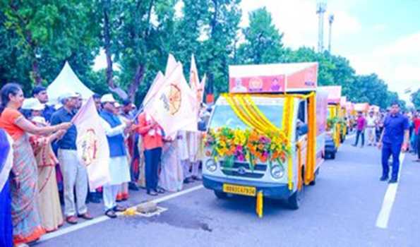Odisha Chief Minister flags off Subhadra Yojana Sachetana Rath