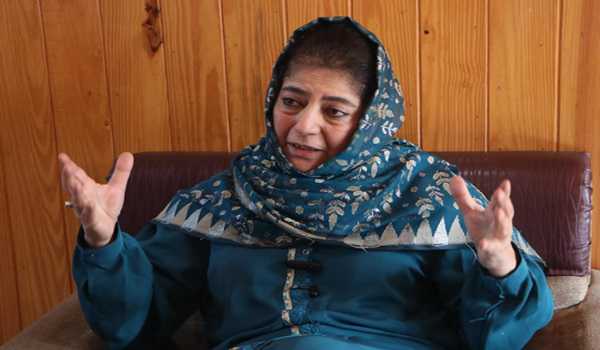 Mehbooba accused AIP headed by jailed MP Engineer Rashid of being another proxy