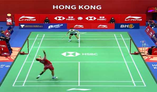 Olympic champion Axelsen reaches last eight at badminton Hong Kong Open