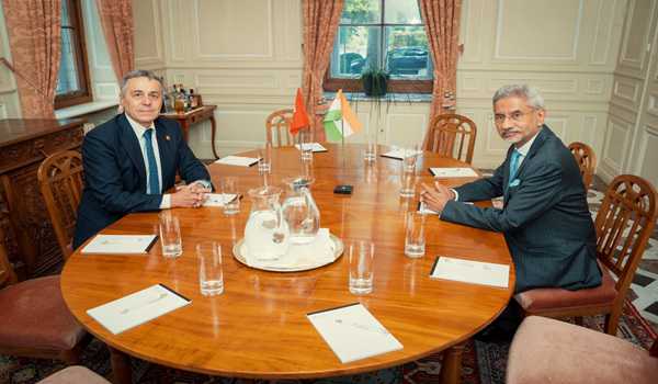 EAM in Geneva holds talks with Swiss FM, discusses FTA