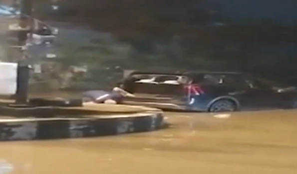 Two bank employees die after car gets submerged in flooded underpass in Old Faridabad