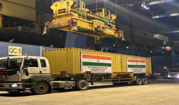 India sends 1,000 MT rice to drought-hit Namibia, 32 tons relief aid to typhoon-hit Myanmar