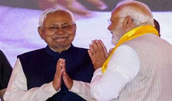 Bihar CM greets PM Modi on his 74th  birthday