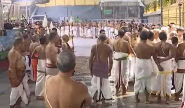 Shanthi Homam performed at Tirumala temple following Laddu prasadam incident