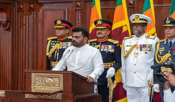Anura Dissanayake sworn in as new president of Sri Lanka