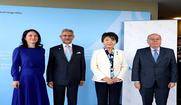 EAM along with other G4 Foreign Ministers call for urgent reform of UN