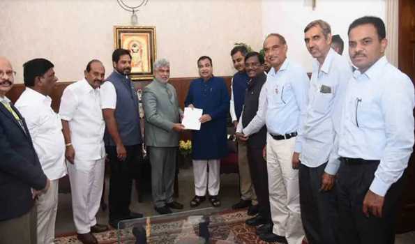 Telangana Assembly Speaker requests Gadkari to upgrade key roads in Vikarabad  to National Highways