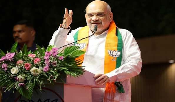 Maha: Amit Shah visits Goddess Shree Mahalaxmi temple in Kolhapur
