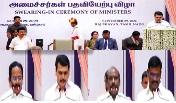 Udhayanidhi assumes charge as TN Dy CM, Senthilbalaji, three others sworn in as Ministers
