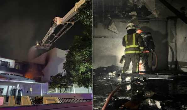 35 evacuated after fire breaks out in eastern Singapore