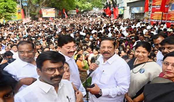 TN Guv Assembly address boycott: DMK stages agitation, demands his recall