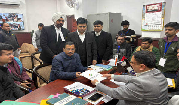 Kejriwal files nomination from New Delhi assembly seat