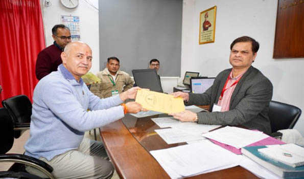 Manish Sisodia files nomination from Jangpura seat for Delhi Assembly polls