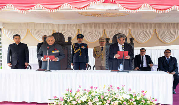 V K Singh takes oath as 25th Mizoram Governor